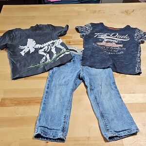 3 for $10 👦 Toddler Boy 3-Piece Set: Jeans and Tees